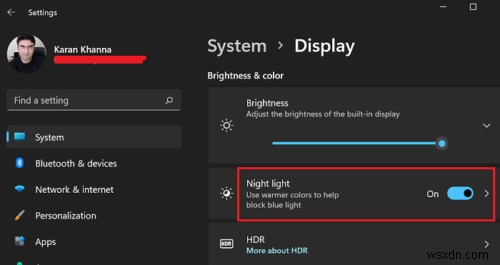 Windows 11/10에서 블루라이트 필터(야간 조명) 켜고 끄는 방법