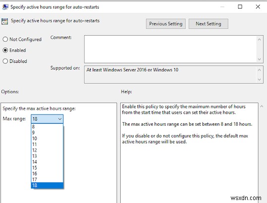 Windows 11/10에서 활성 시간(Active Hours) 설정하고 사용하는 방법