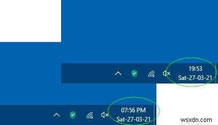 Windows 10에서 24시간제와 12시간제 시계 표시 방식 변경하는 방법
