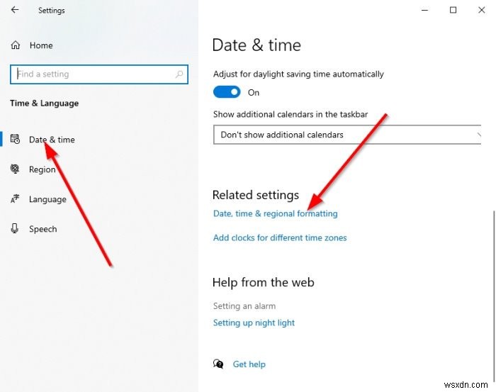 Windows 10에서 24시간제와 12시간제 시계 표시 방식 변경하는 방법