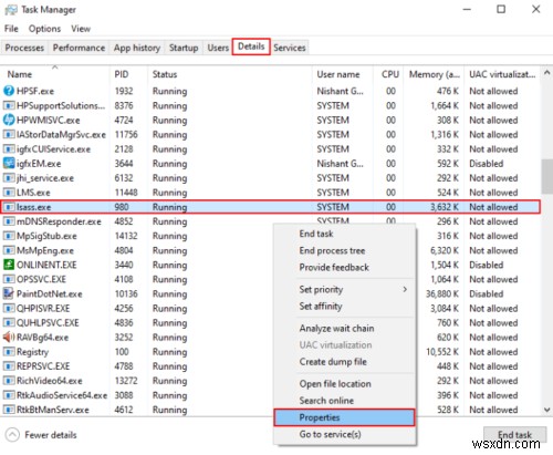 Windows 10의 lsass.exe란 무엇이며, 바이러스인지 확인하는 방법