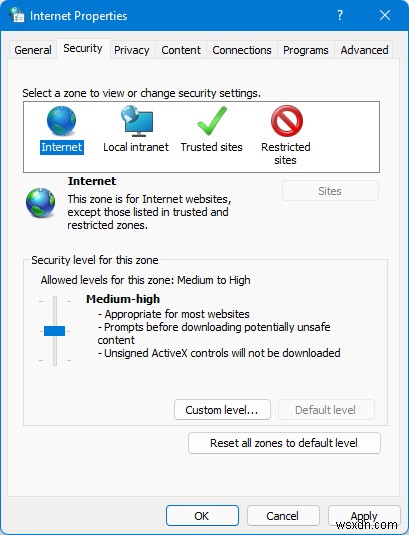 Windows 11/10에서 인터넷 옵션을 기본값으로 재설정하는 방법