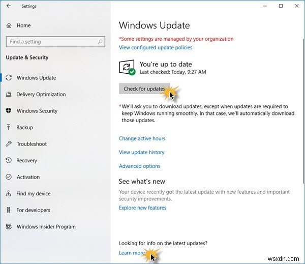Windows 11/10에서 업데이트 확인하는 방법 총정리