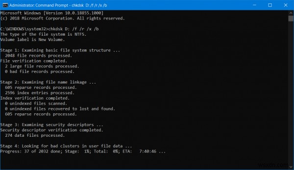 Windows 11/10 위치를 사용할 수 없습니다 오류 해결 방법 – 파일 또는 디렉터리가 손상되어 읽을 수 없습니다