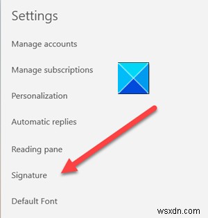 Windows 11/10 메일 앱에서 이메일 서명 변경하는 방법