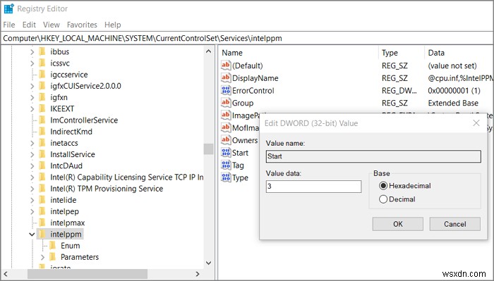 Windows 11/10에서 intelppm.sys 블루스크린 오류 해결 방법