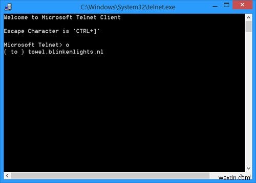 Windows 11/10에서 숨겨진 트릭으로 ASCII 스타워즈 감상하는 방법