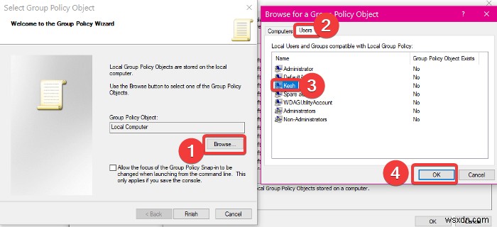 Windows 11/10에서 특정 사용자에게 로컬 그룹 정책을 적용하는 방법