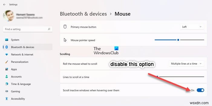 Windows 11/10에서 마우스가 자동으로 위·아래로 스크롤되는 문제 해결 방법