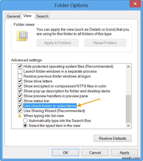 Windows 11/10에서 파일·폴더 선택용 확인란 켜고 끄는 방법