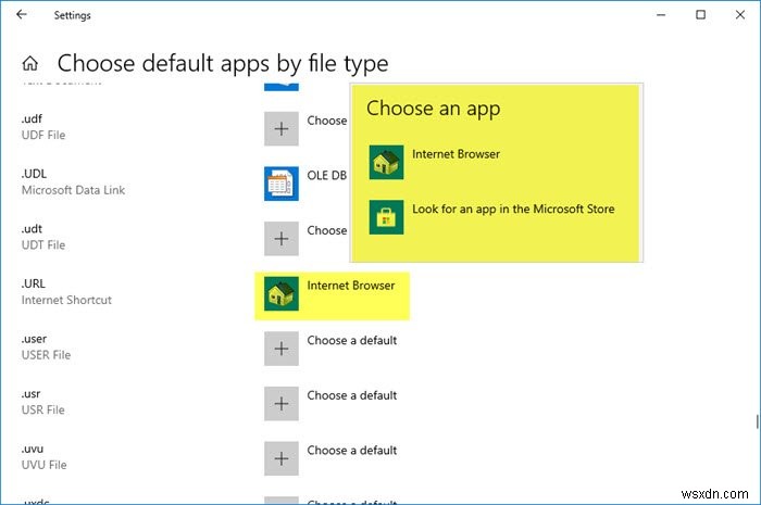 Windows 10 기본 앱 설정에 표시되는 인터넷 브라우저 의 정체는 무엇일까?
