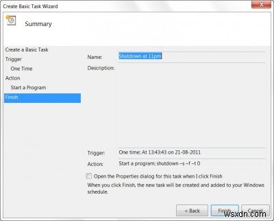 Windows 11/10 작업 스케줄러로 PC 종료·재시작 자동 예약하는 방법