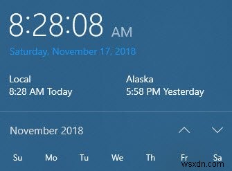Windows 11/10 작업 표시줄에 여러 개의 시계(시간대) 표시하는 방법