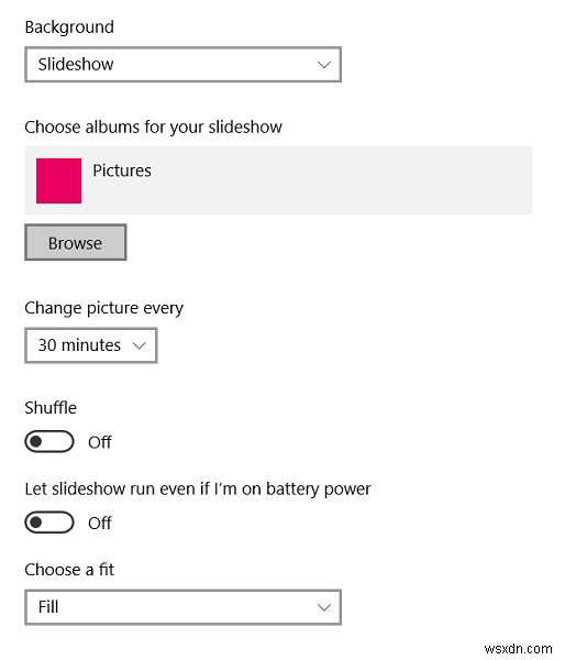 Windows 11/10에서 바탕화면 슬라이드쇼 설정하는 방법