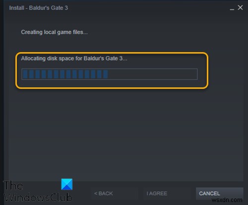 Windows 11/10에서 Steam 디스크 공간 할당 중 화면에 멈추는 문제 해결 방법