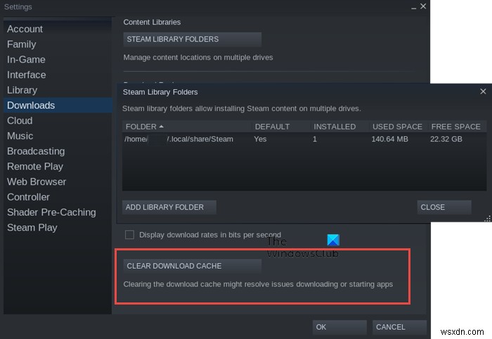 Windows 11/10에서 Steam 디스크 공간 할당 중 화면에 멈추는 문제 해결 방법
