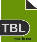.TBL 파일이란? 윈도우 10에서 .tbl 파일을 여는 방법