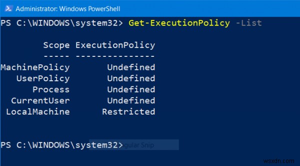 PowerShell 이 시스템에서 스크립트 실행이 비활성화되어 있으므로 파일을 로드할 수 없습니다 오류 해결 방법