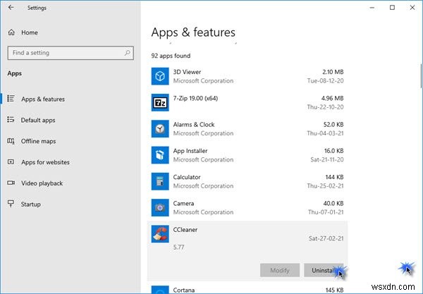 Windows 11/10에서 프로그램을 완벽하게 제거하는 방법 총정리