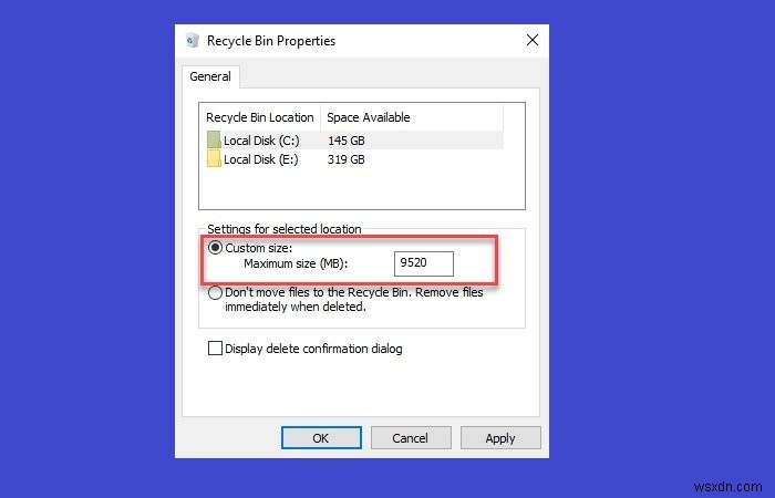 Windows 11/10에서 삭제한 파일이 휴지통에 나타나지 않을 때 해결 방법