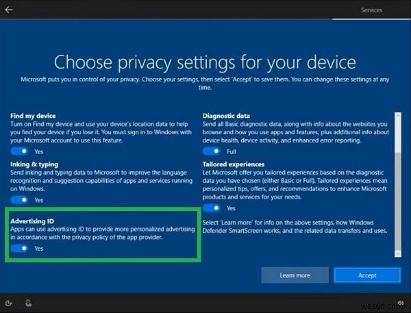 Windows 11/10에서 광고 ID 끄는 방법 – 타겟 광고 완전히 비활성화하기