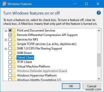Windows 11/10에서 제어판 또는 명령 프롬프트로 텔넷(Telnet) 활성화하는 방법