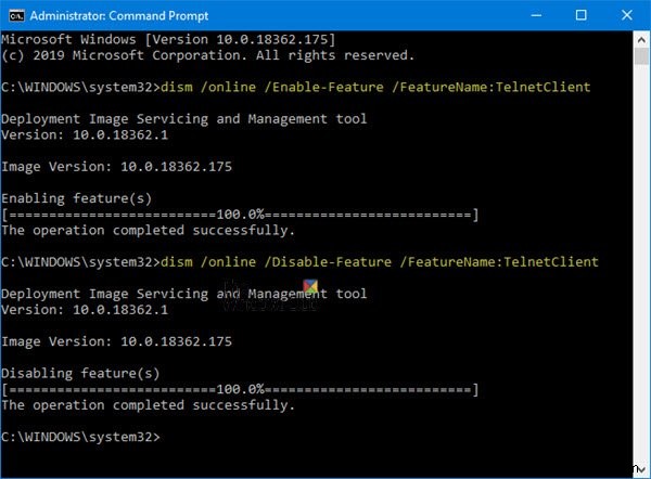 Windows 11/10에서 제어판 또는 명령 프롬프트로 텔넷(Telnet) 활성화하는 방법