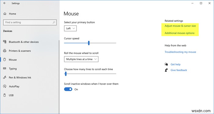 Windows 11/10에서 마우스 스크롤 속도 변경하는 방법