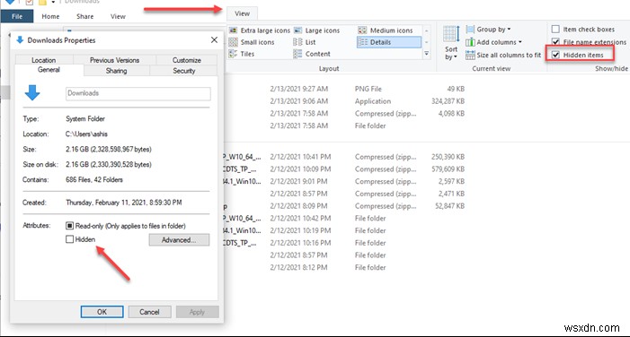 Windows 11/10에서 파일이 존재하는데도 파일 탐색기에 표시되지 않을 때 해결 방법