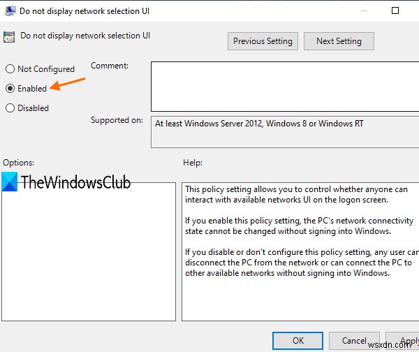 Windows 10 로그인 화면·잠금 화면에서 네트워크 아이콘 숨기기 또는 다시 표시하기