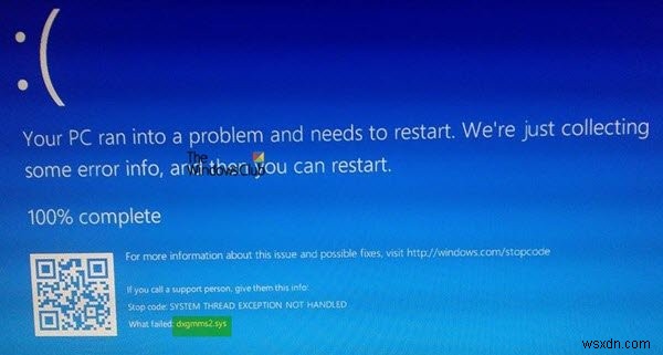 Windows에서 dxgmms2.sys 블루스크린(BSOD) 오류 해결하는 방법