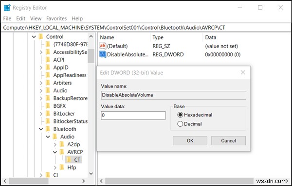Windows 11/10에서 절대 볼륨(Absolute Volume) 활성화 및 비활성화하는 방법
