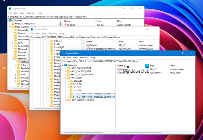Windows 11/10에서 레지스트리 편집기 여러 인스턴스를 동시에 여는 방법