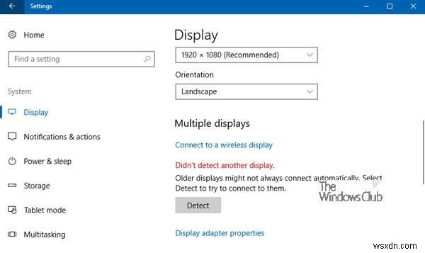Windows 11/10에서 두 번째 모니터를 인식하지 못할 때 해결 방법