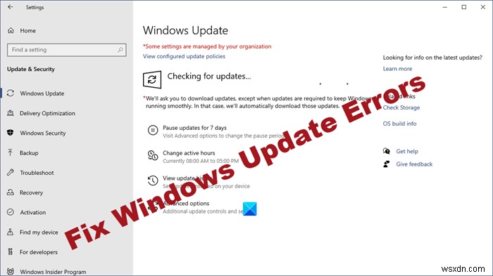 Windows 11/10에서 Windows 업데이트가 다운로드되거나 설치되지 않을 때 해결 방법