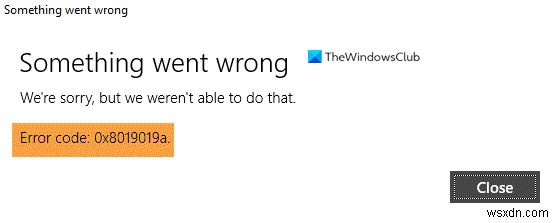 Windows 11/10 메일 앱 오류 코드 0x8019019a 완벽 해결 가이드