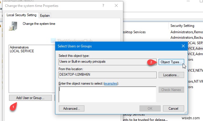 Windows 11/10에서 표준 사용자의 시스템 시간 및 시간대 변경 허용 또는 차단하는 방법