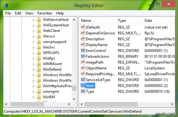 Windows Defender 오류 0x80070422 해결 방법 – 서비스를 시작할 수 없을 때