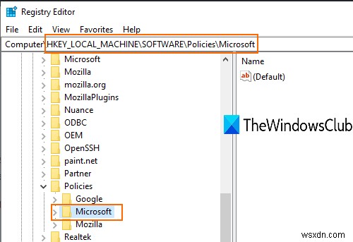 Windows 10에서 Microsoft Edge 즐겨찾기 변경을 차단하는 방법