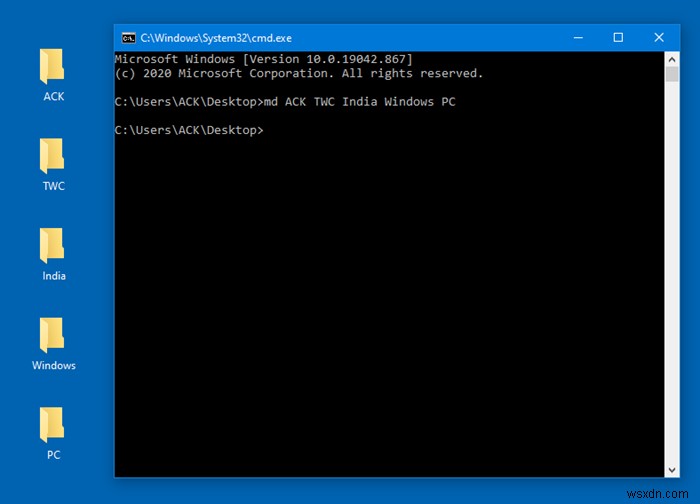 Windows 11/10에서 이름이 다른 폴더 여러 개를 한 번에 만드는 방법
