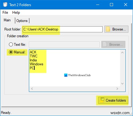 Windows 11/10에서 이름이 다른 폴더 여러 개를 한 번에 만드는 방법
