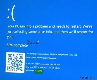 Windows 11/10에서 netio.sys 블루스크린(BSOD) 오류 해결하는 완벽 가이드