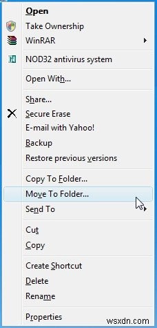 Windows 11/10 탐색기 우클릭 메뉴에 이동 및 복사 옵션 추가하는 방법