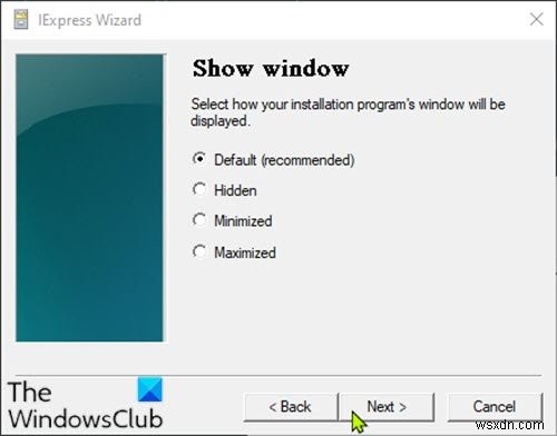 Windows 10에서 IExpress로 PowerShell 스크립트(PS1) 파일을 EXE 실행 파일로 변환하는 방법