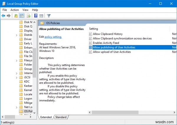 Windows 11/10에서 활동 기록(타임라인)을 영구적으로 비활성화하는 방법