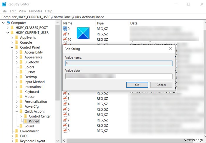Windows 10 알림 센터에서 빠른 작업을 기본값으로 재설정하는 방법