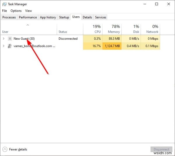 Windows 10 현재 세션에서 다른 사용자 로그아웃하는 방법