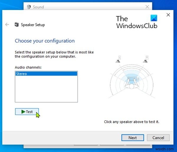 Windows 10에서 서라운드 사운드 스피커를 테스트하는 방법