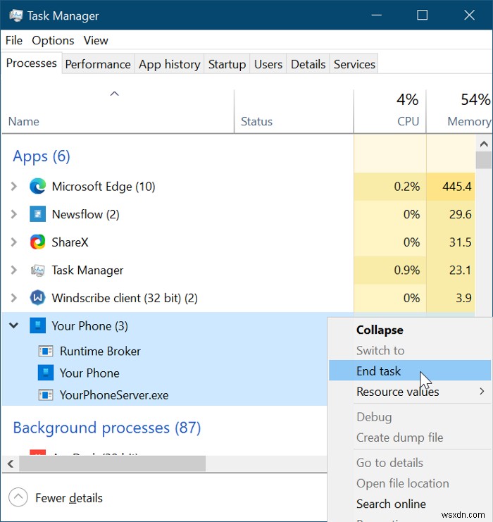 Windows 10에서 블루투스는 연결됐는데 휴대폰 앱에서 통화 소리가 들리지 않을 때 해결 방법
