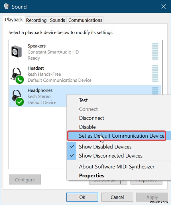Windows 10에서 블루투스는 연결됐는데 휴대폰 앱에서 통화 소리가 들리지 않을 때 해결 방법